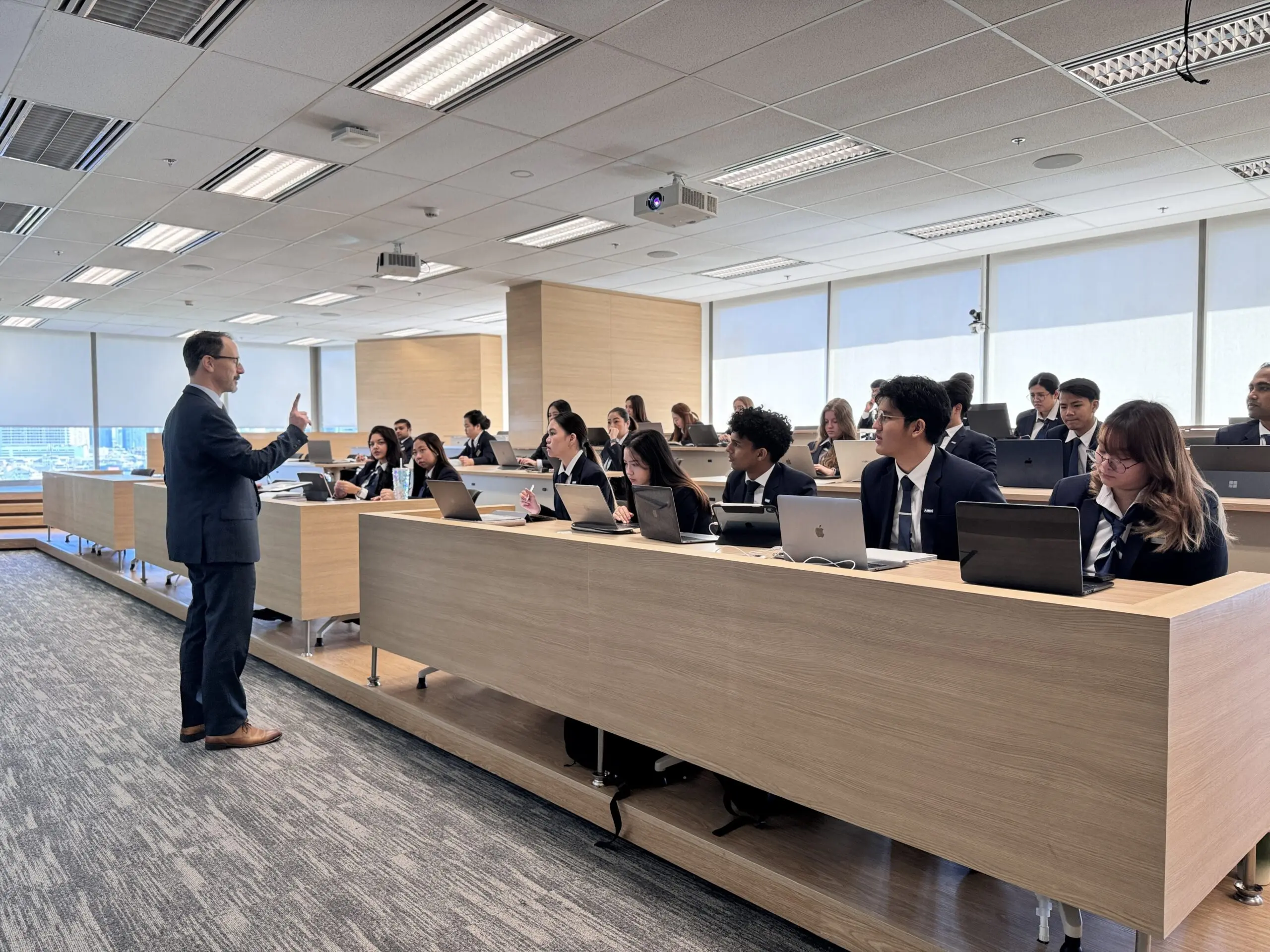 AIHM Bangkok welcomes international students to its cosmopolitan campus, offering global hospitality management education inspired by Les Roches.