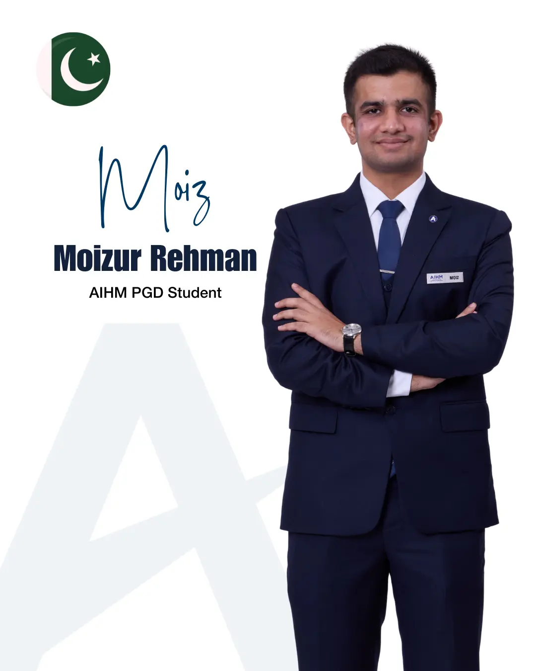 AIHM Student Ambassadors standing in the hospitality campus, showcasing leadership, international student community, and global hospitality training.