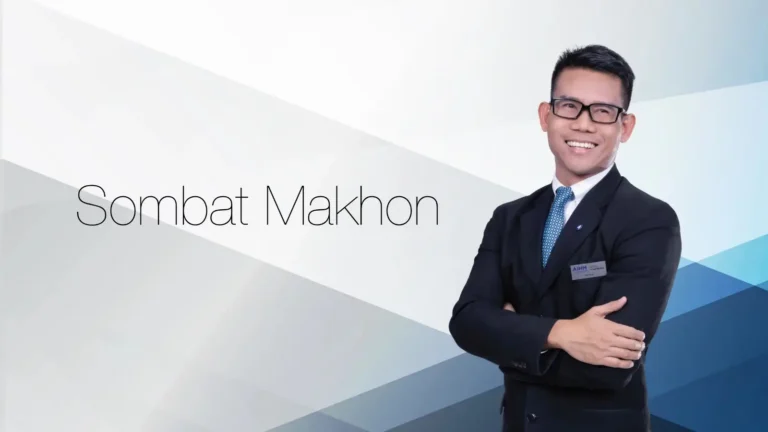 AIHM lecturer Sombat Makhon in hospitality education at AIHM Bangkok, Thailand
