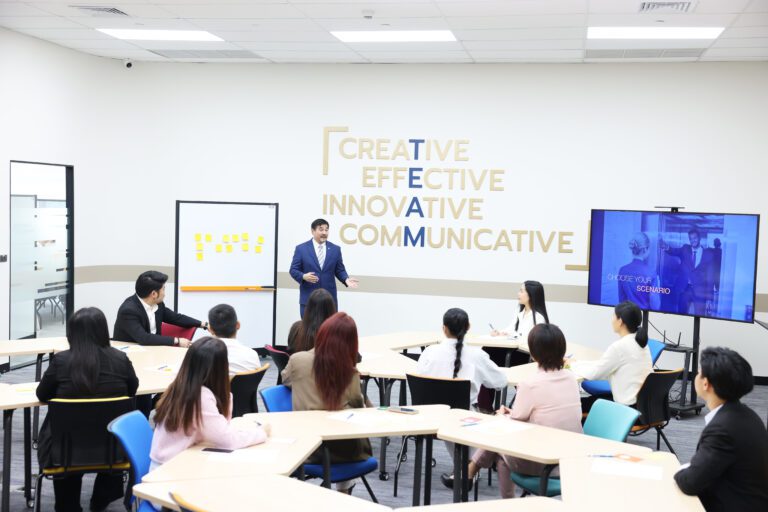 AIHM Upselling & Sales Strategies course with hospitality professionals learning guest-focused sales techniques, scenario practice, and revenue-boosting communication skills.