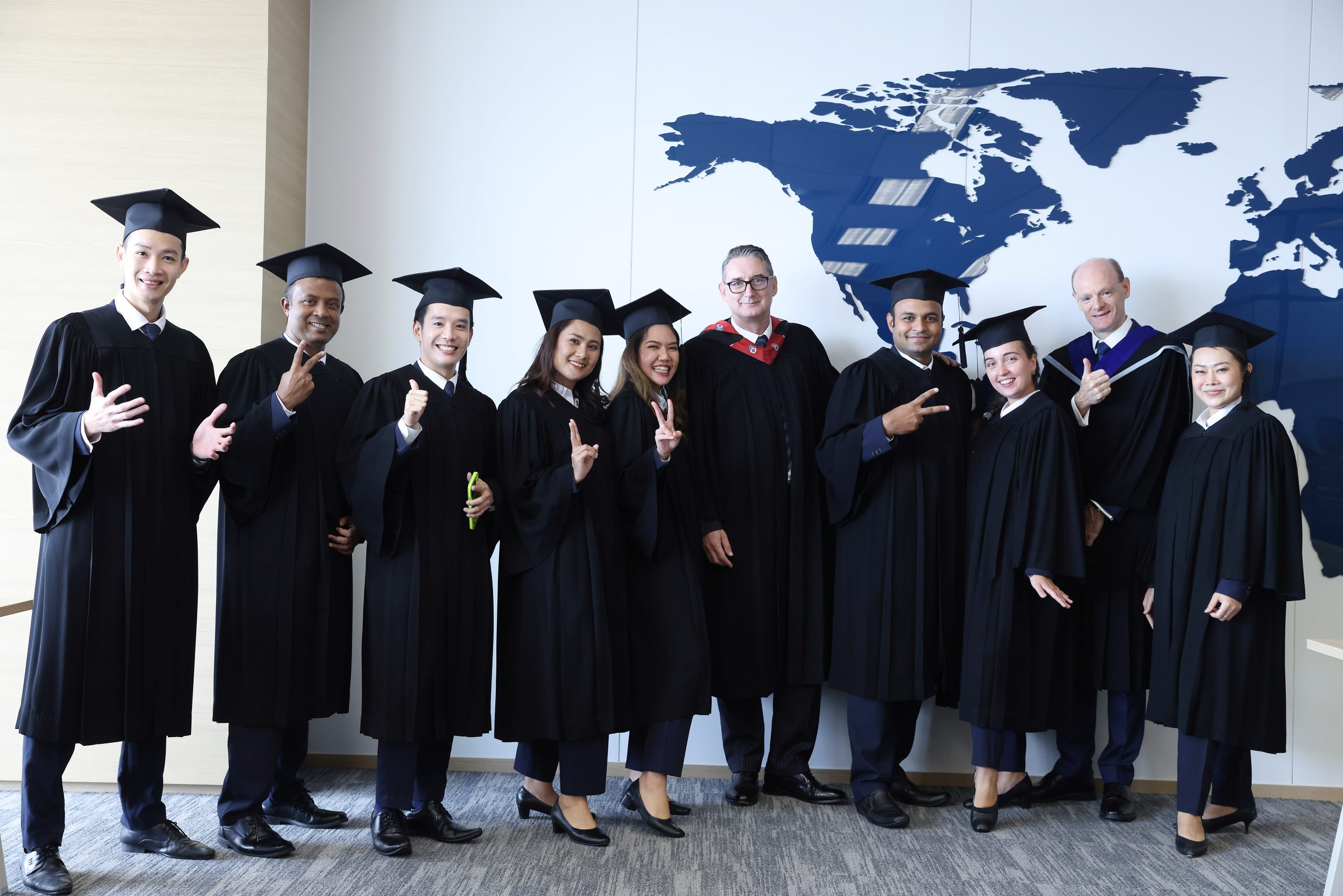AAIHM Certificate in International Hotel Administration graduates celebrating academic success, showcasing professional hospitality training and global career pathways in Thailand.