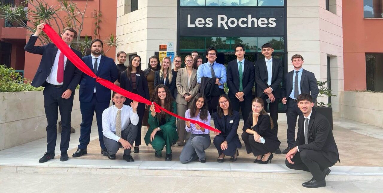 AIHM BBA hospitality management transfer students at Les Roches campus, gaining global exposure and international academic experience in a world-leading hospitality school.