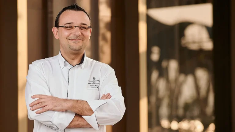 Andrea Accordi poses for AIHM blog feature, The Inside Scoop of Hospitality